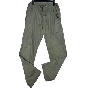 Diesel Parachutech Nylon Pants 34x33 Olive Techwear Utility Tactical Y2K